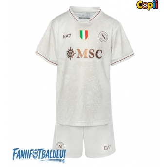 SSC Napoli Echipament de Fotbal Replică 2025-26 Copii Deplasare (+ Șorturi)